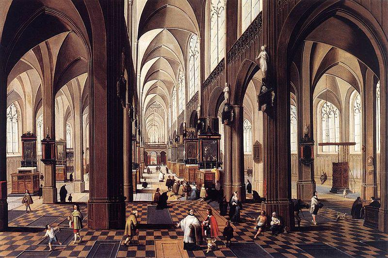 Pieter Neefs Interior of Antwerp Cathedral